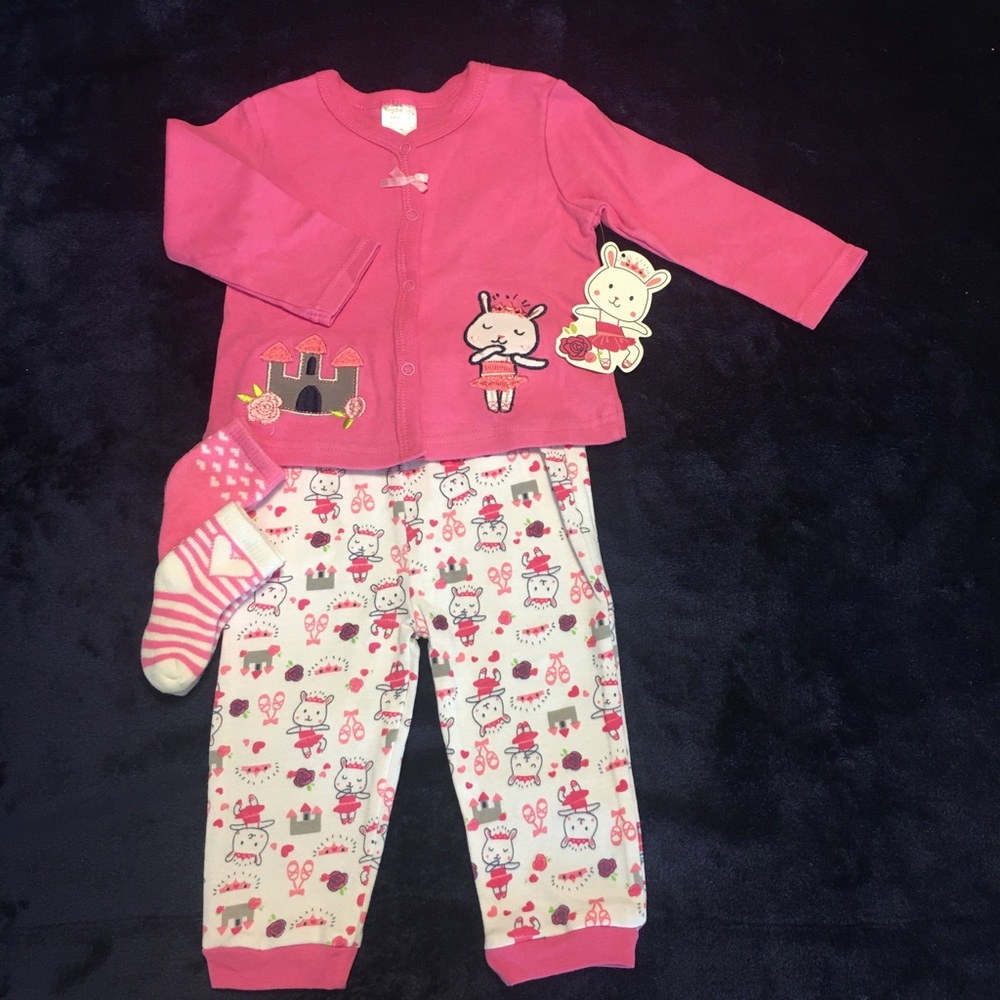 Little Beginnings Girls 6-9M 4-Piece Set